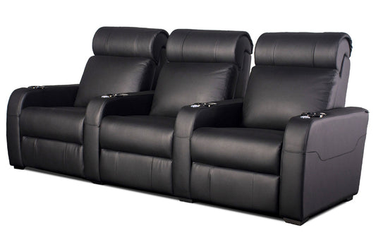 Carson The Producer Electric Three-Seater Recliner Home Theatre Seating / Cinema Chairs