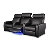 Carson The Producer Electric Three-Seater Recliner Home Theatre Seating | Cinema Chairs