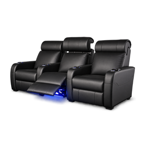 Carson The Producer Electric Three-Seater Recliner Home Theatre Seating | Cinema Chairs