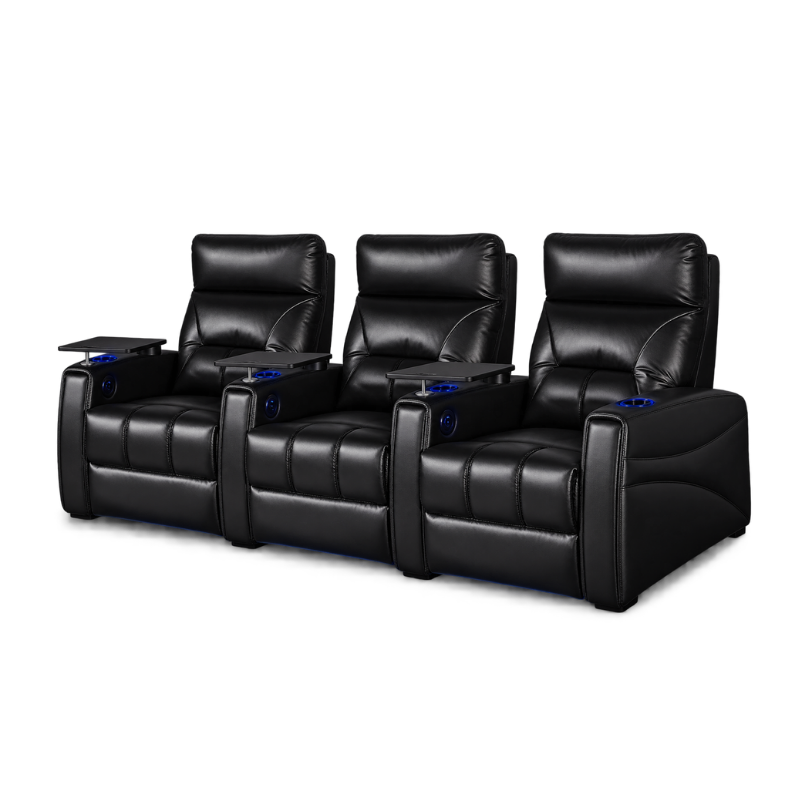 Carson The Premiere Three Seater Electric Recliner Home Theatre Seating | Cinema Chairs