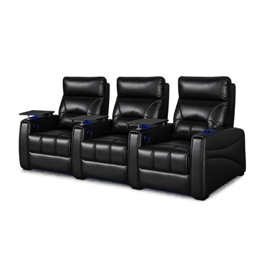 Carson The Premiere Three Seater Electric Recliner Home Theatre Seating | Cinema Chairs