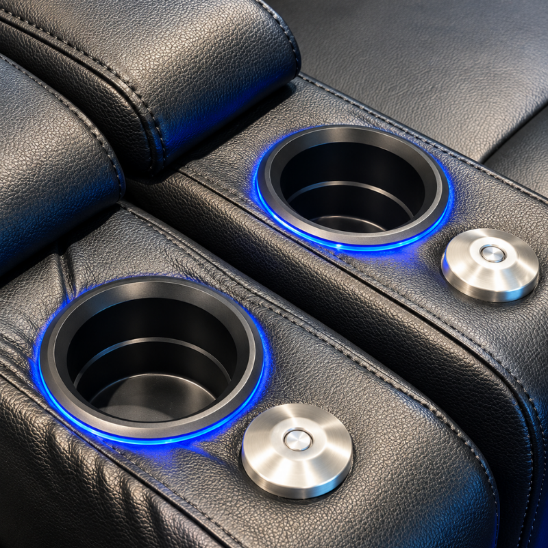Carson Gold Class Three Seater Electric Recliner Home Theatre Seating | Cinema Chairs