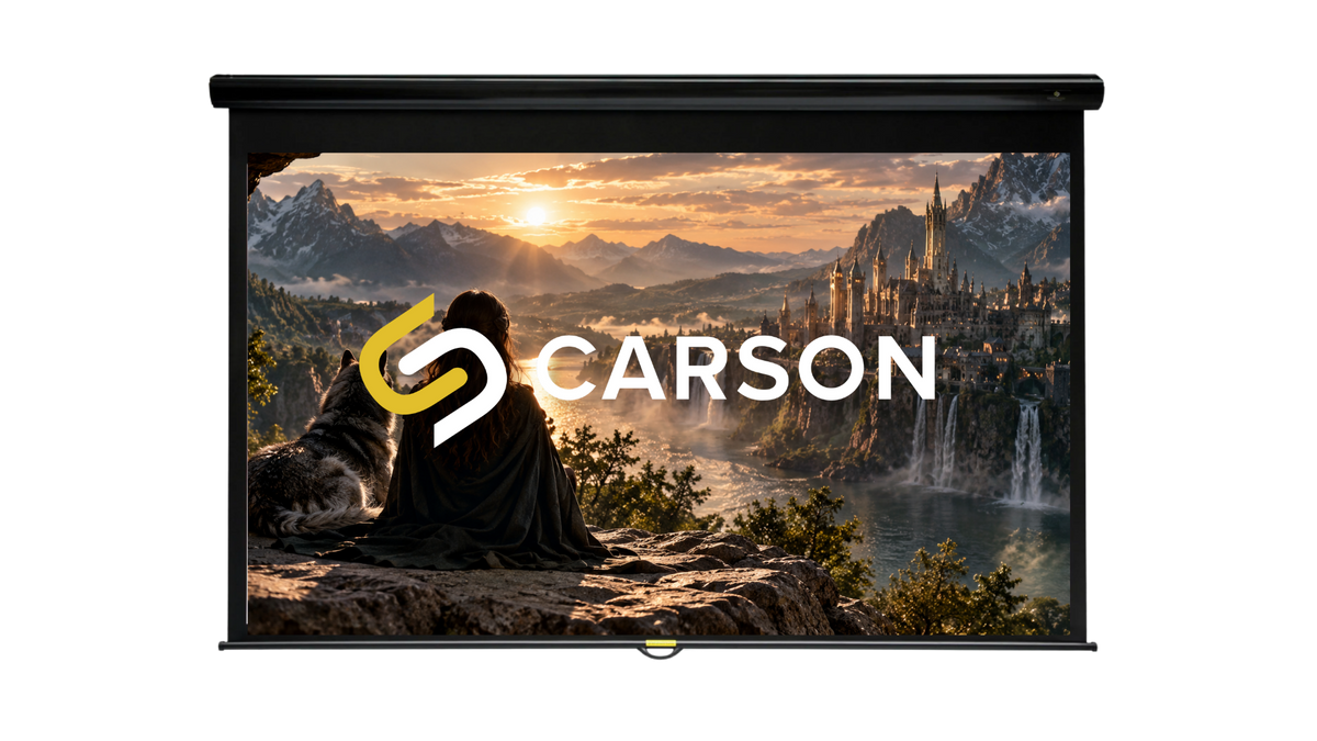 Carson Aspire 4K/8K Manual Pull-Down Screen | 16:9