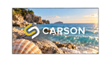 Carson Screens Black Zero 16:9 4K/8K ALR Fixed Frame Projector Screen - Daylight II Screen Material