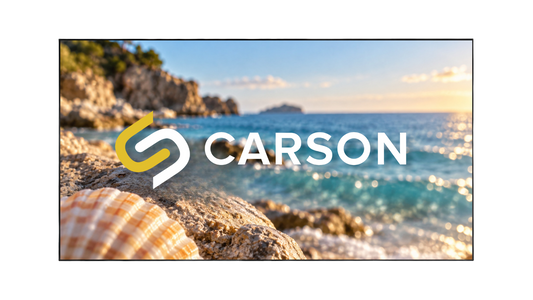 Carson Screens Black Zero 16:9 4K/8K ALR Fixed Frame Projector Screen - Daylight II Screen Material