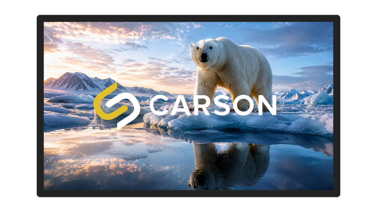 Carson Selina 16:9 4K/8K Fixed Frame Home Theatre Screen - Matte Material