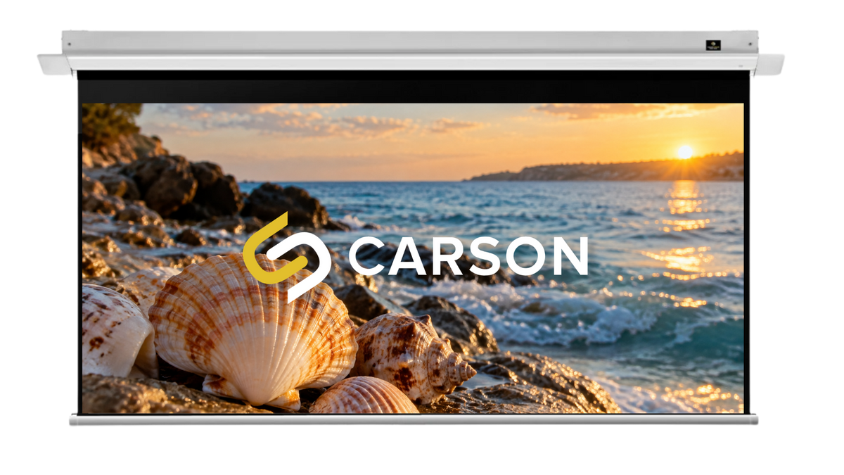 Carson Cellio 2.35:1 4K/8K In-Ceiling Powered Home Theatre Screen