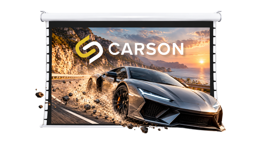 Carson Preference Carbon UHC Tab-Tensioned Powered Projector Screen | 16:9