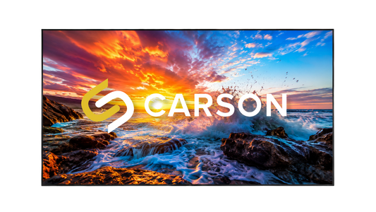 Carson Screen One Zero 16:9 4K/8K HDR Fixed Frame Projector Screen - Alpha Matt II 4k/8k Material