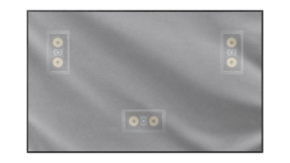 Carson Screens Acoustic Zero 16:9 4K/8K HDR Fixed Frame Projector Screen - Acoustic Woven Matt II Material