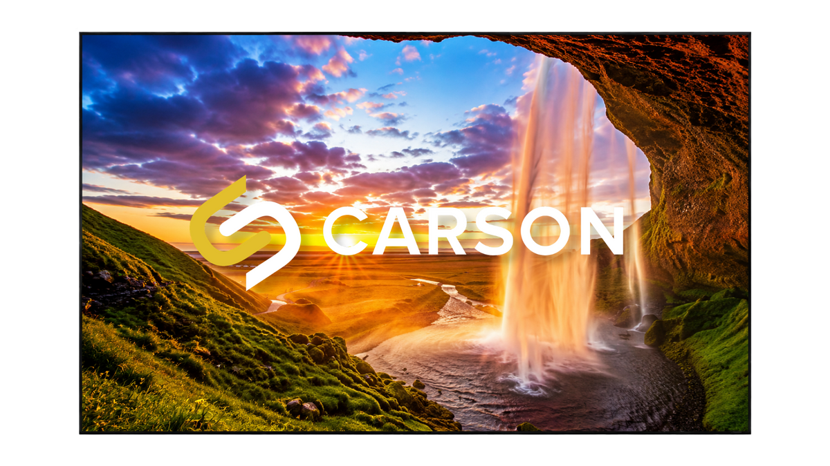 Carson Screens Black Zero 16:9 4K/8K ALR Fixed Frame Projector Screen