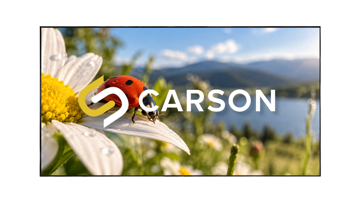 Carson Screens Acoustic Zero 16:9 4K/8K HDR Fixed Frame Projector Screen