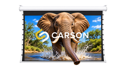 Carson Screens Preference Carbon 16:9 4K/8K UHC Tab-Tensioned Ultra-Flat Powered Projector Screen