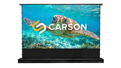 Carson Screens The Phoenix 16:9 4K/8K Powered Floor-Rising ALR Projector Screen - Silver UHC Material