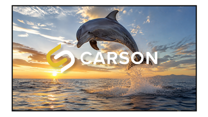 Carson Zero Starlight ALR - CLR 4K/8K UST Laser LED 16:9 Premium Ambient Light Rejection Zero Edge Fixed Frame Projector Screen