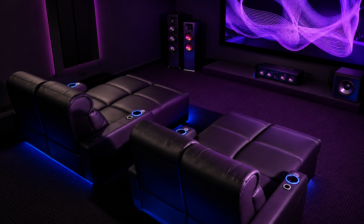 Carson The Producer Theatre Daybed Electric Recliner Home Cinema Seatings Pair (Long) | Chair