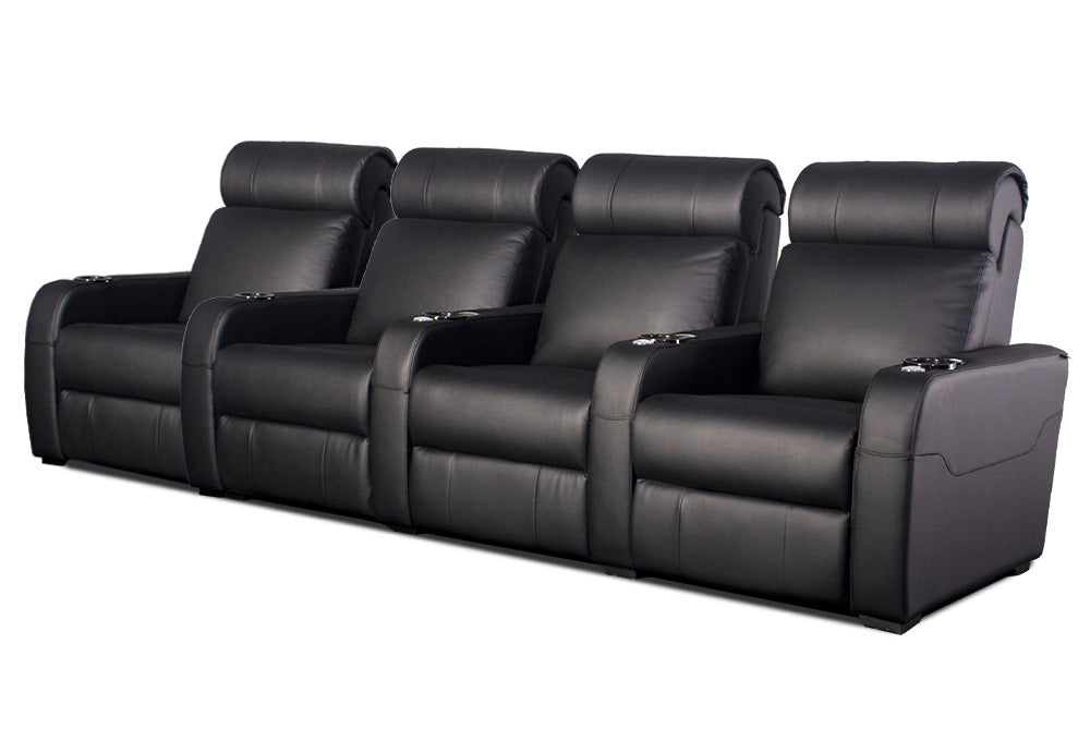 Carson The Producer Electric Four-Seater Recliner Home Theatre Seating / Cinema Chairs