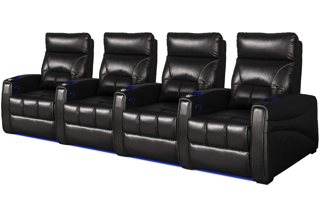 Carson The Premiere Class Four Seater Electric Recliner Home Theatre Seating / Cinema Chairs