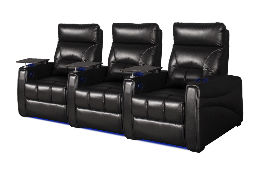 Carson The Premiere Three Seater Electric Recliner Home Theatre Seating / Cinema Chairs