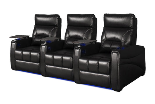 Carson The Premiere Three Seater Electric Recliner Home Theatre Seating / Cinema Chairs