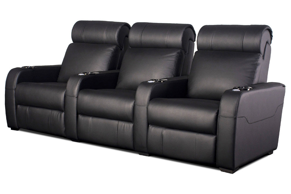 Carson The Producer Electric Three-Seater Recliner Home Theatre Seating / Cinema Chairs
