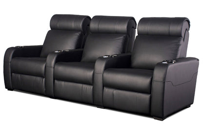 Carson The Producer Electric Three-Seater Recliner Home Theatre Seating / Cinema Chairs